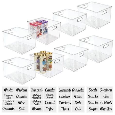 Plastic Kitchen Storage Bins - Organize with Ease!