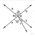 In Figure, two straight lines `P Q\ a n d\ R S` intersect each other at ...
