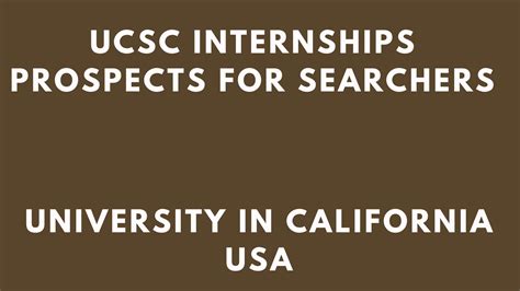 UCSC Internships 2026 Student Placement Offers - Internship Sphere