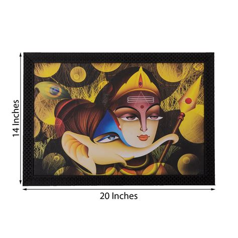 Radha Krishna & Ganesha Satin Matt Texture UV Art Painting ...