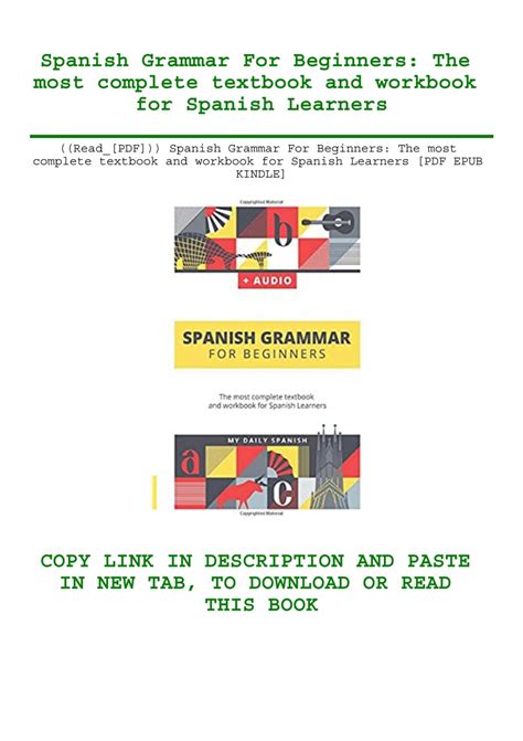 ((Read_[PDF])) Spanish Grammar For Beginners The most complete textbook ...