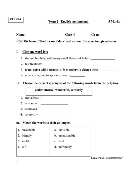 Image result for English Assignment Class Eigh Assignment Two