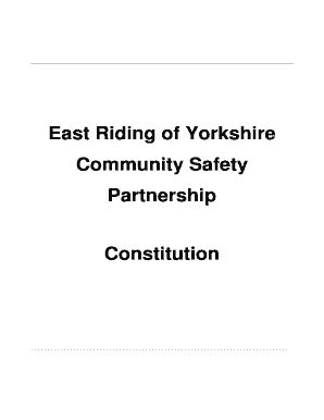 Fillable Online East Riding of Yorkshire Community Safety Partnership ...