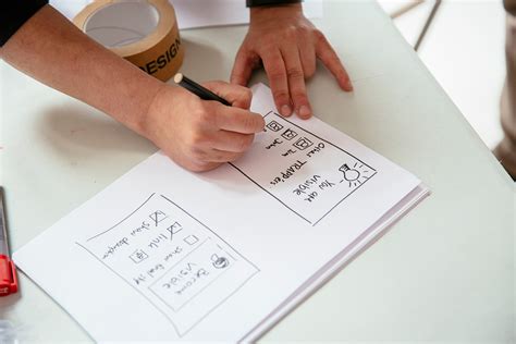 User Testing Paper Prototypes App 的图像结果