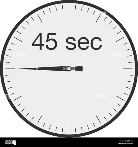 Simple 45 seconds or 45 minutes timer. Stock Vector illustration ...