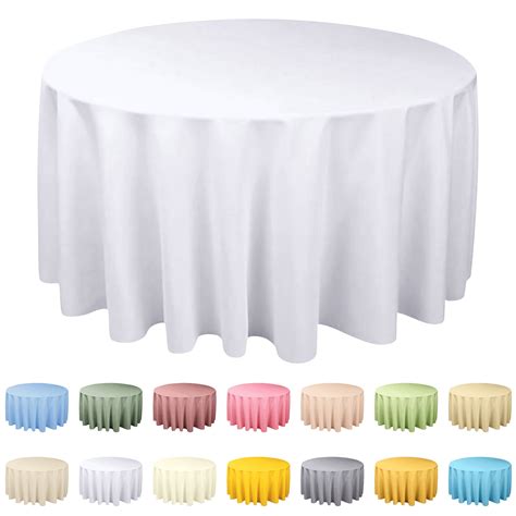 70 inch Round Tablecloth - Waterproof & Wrinkle Free Heavy Duty ...
