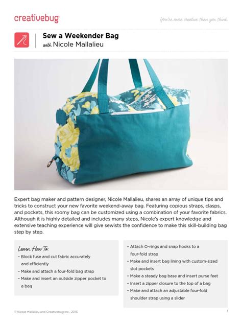 Weekend Bag Pattern 的图像结果