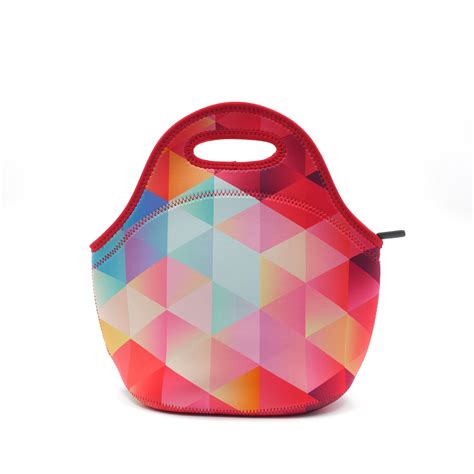 Colorful Custom Neoprene Lunch Totes - Portable, Insulated, and Your Go ...