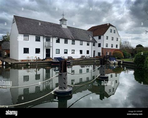 Hambleden Mill, a former water mill on the River Thames and now ...