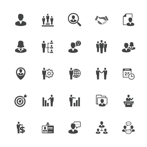 Management and Human Resource Icon set 20313802 Vector Art at Vecteezy