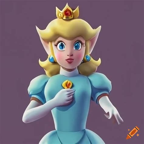 Glamorous cosplay of link and princess peach