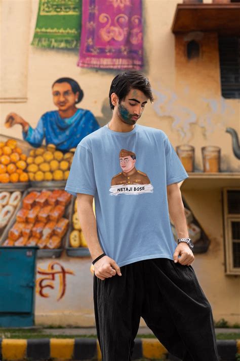 Netaji Subhash Chandra Bose Oversized T-Shirt – Bold Tribute to a ...