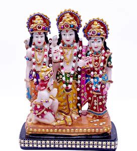 Green Value ram darbar murti,ram darbar idol, ram darbar statue,ram ...
