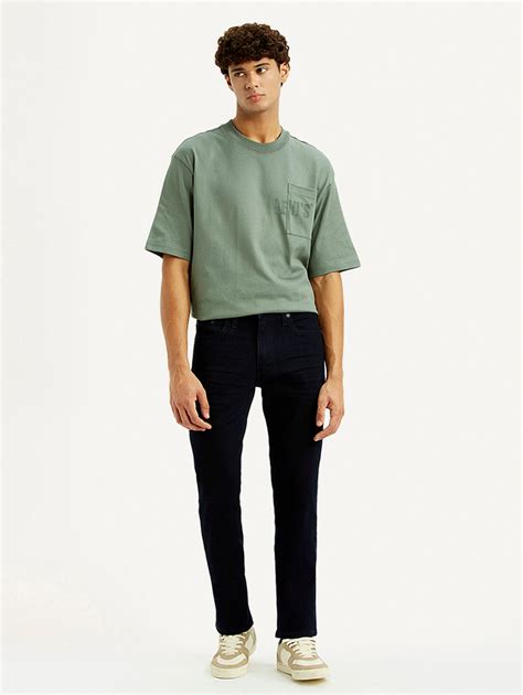 Men's 513 Dark Blue Slim Straight Fit Mid Rise Jeans – Levis India Store