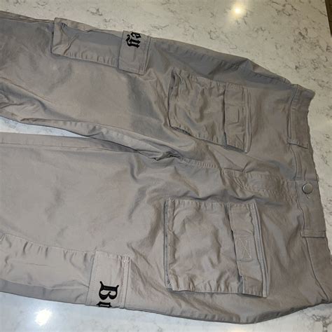 Mens Khakis Cargo Pants Combat Hiking Casual Tapered Zip Legs Pants XL ...