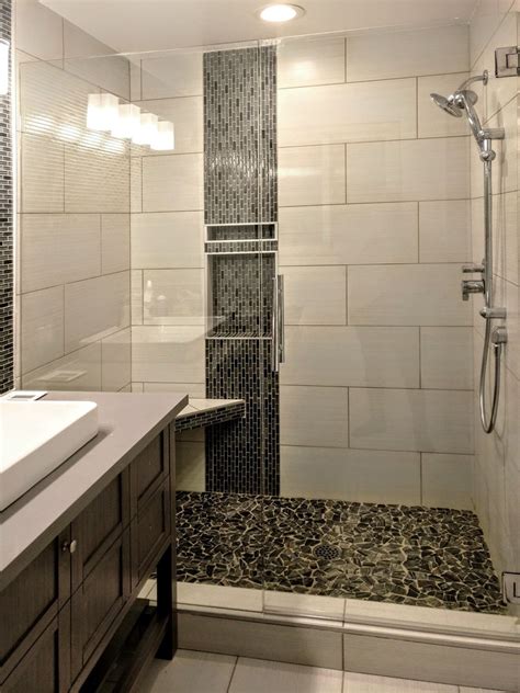 Shower Tile Ideas Black And White at Ben Arnone blog