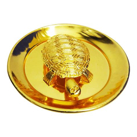 Buy FABZONE Gold Plated Fengshui Tortoise| Turtle | Kachua, 3 inches ...