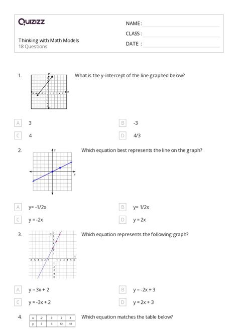 50+ Slope-Intercept Form worksheets for 5th Class on Quizizz | Free ...