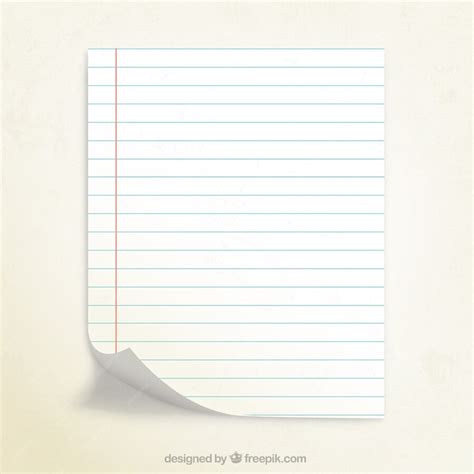 Image result for Notebook Paper Vector