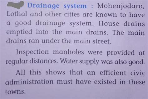 The drainage system of indus valley civilization - Brainly.in