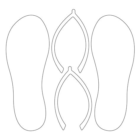Flip Flop Printable - UK Printable Hub