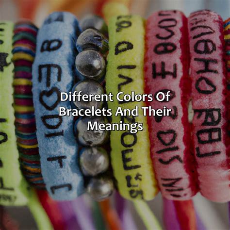 What Does The Color Of Bracelets Mean - colorscombo.com