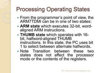 Image result for Thumb Programming Model of Arm Controller