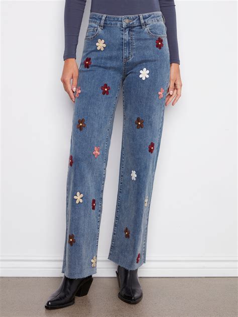 Embroidered Jeans | Unique Jeans with Designs | Charlie B