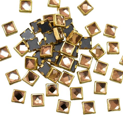 Square Kundan Stones (10gms) for Jewelry Making, Bangles & Embroidery ...