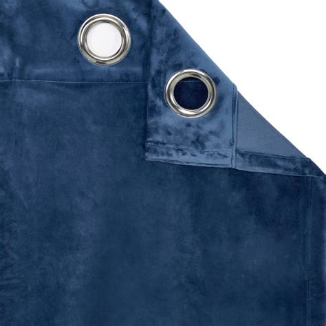 Buy PORTICO Silken Velvet Blue Solid Door Curtain - 130x270cm from ...