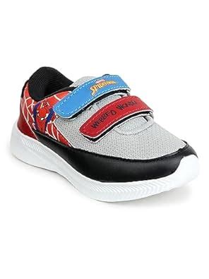 Buy toothless Marvel Spiderman Kids Boys Grey Maroon Sports Shoes (Grey ...