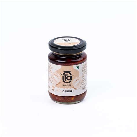 Garlic Pickle, Made with Cold-Pressed Oil & No Preservatives, Ta Foods