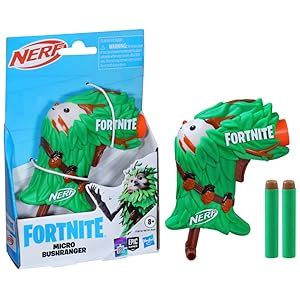 Nerf Fortnite Micro Bushranger Mini Dart-Firing Blaster, Fortnite ...