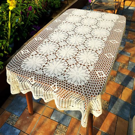Image result for Free Crochet Tablecloth Patterns Rectangular