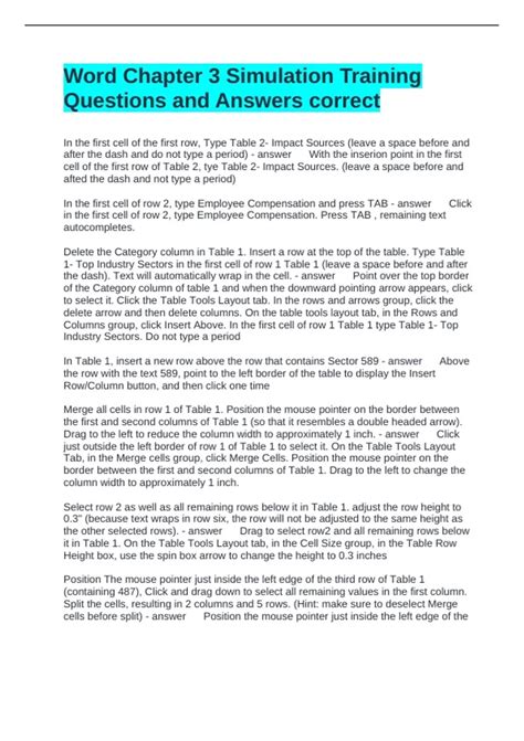 Image result for Access Chapter 3 Simulation Training