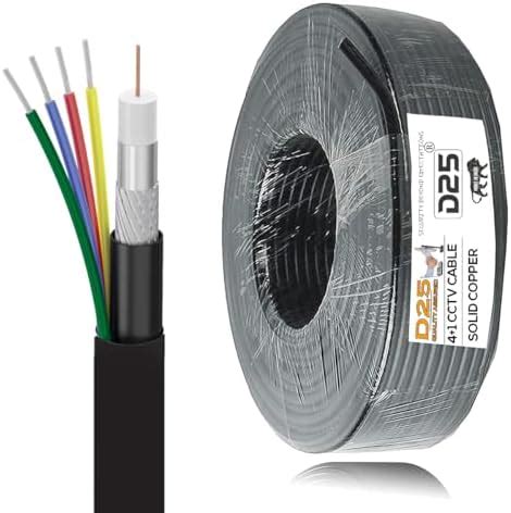 Buy CP PLUS 3+1 Coaxial Pure Copper CCTV Camera Cable (90 Meter) (White ...