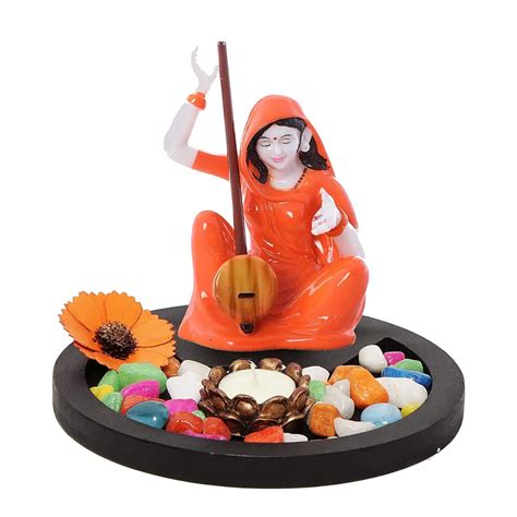 Buy SHREE RAM IMPEX Resin Meera Bai Playing Instrument Showpiece for ...