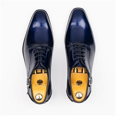 KIDS NAVY BLUE DRESS SHOE - Stanlion