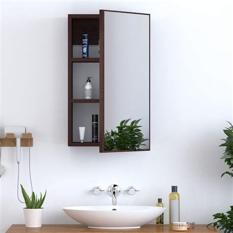 amaflip Kellen Engineered Wood Dressing Mirror with Single Door ...
