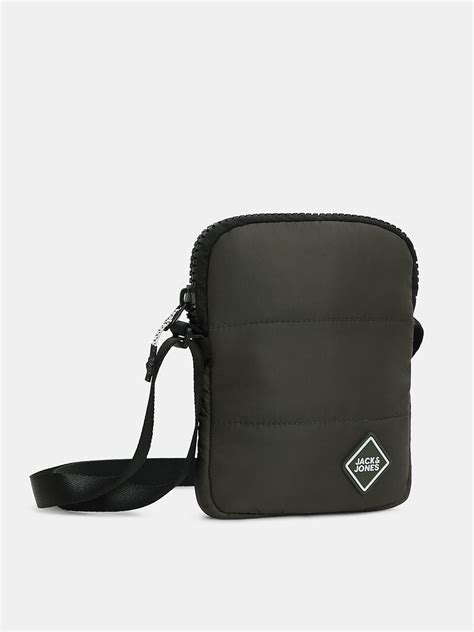 Olive Green Quilted Sling Bag
