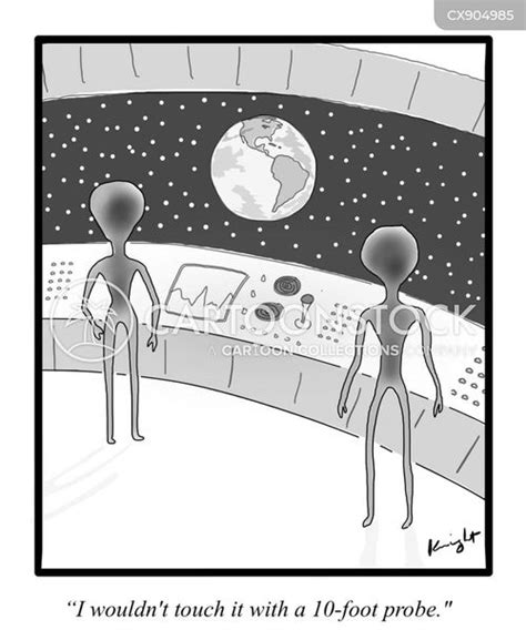 Image result for Alien with Probe Cartoon
