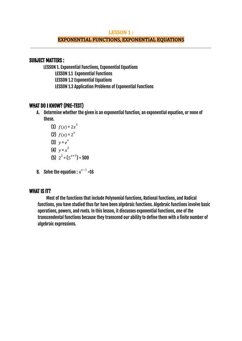 Exponential Function Equation Mind Grade 12 的图像结果