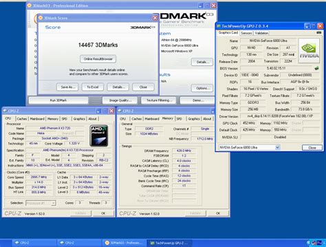 Yannn`s 3DMark03 score: 14467 marks with a GeForce 6800 Ultra AGP ...