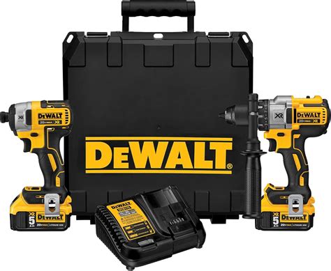 Amazon.com: DEWALT 20V MAX Hammer Drill and Impact Driver, Cordless ...