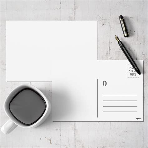 Buy Reskid Blank Postcards for Mailing. 100 White 4x6 Blank Post Cards ...