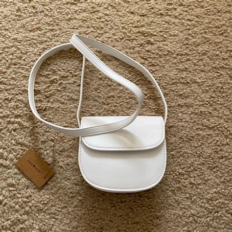 Brandy melville white mini purse shoulder bag - Depop