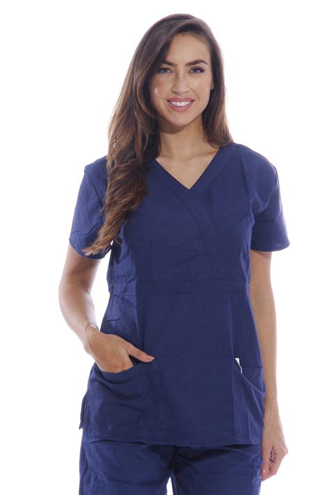 Dreamcrest Ultra Soft Women's Scrub Tops Medical Scrubs Nursing ...