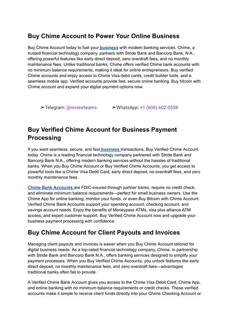 PPT - Buy Chime Account to Power Your Online Business PowerPoint ...