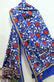 Hand-Embroidered Blue Kantha Silk Dupatta: Stunning Accessory