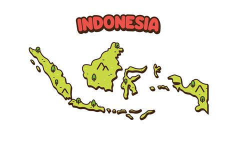 Map Indonesia Kartun